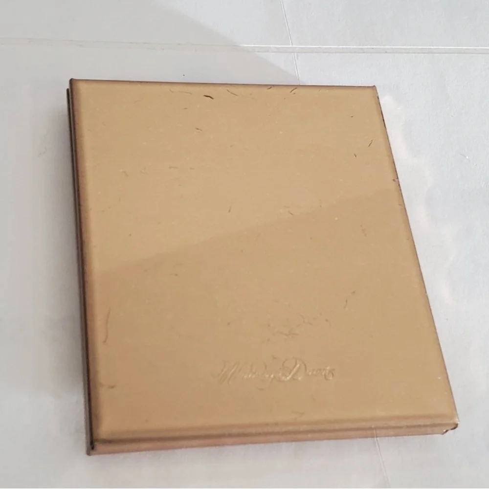 Whiting & Davis Gold Mesh compact mirror and lipstick case